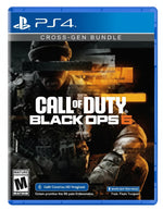 Call of Duty: Black Ops 6 game box for PS4 with soldier holding gun on blue background