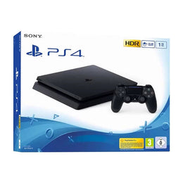 Sony PlayStation 4 console packaging with controller on a white background